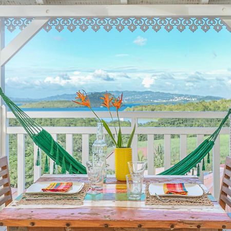 Bungalow Vanille Pacane - Vue Mer Avec Spa Prive Les Trois-Ilets Bagian luar foto